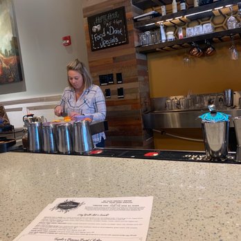 Tupelo Honey Southern Kitchen & Bar - Lindsay at bar - Southern Near Me - Myrtle Beach, South Carolina Tupelo Honey Southern Kitchen & Bar - Lindsay at bar - Southern Near Me - Myrtle Beach, South Carolina