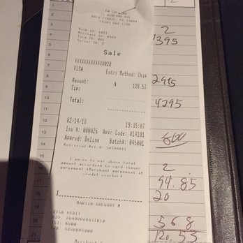 La Collina - Keep an eye on your check total and credit card slip total. Mario was insistent that both copies showed the same amount. Mario was wrong. - Italian Near Me - Bala Cynwyd, Pennsylvania La Collina - Keep an eye on your check total and credit card slip total. Mario was insistent that both copies showed the same amount. Mario was wrong. - Italian Near Me - Bala Cynwyd, Pennsylvania