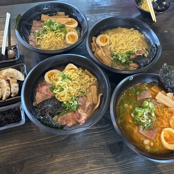 Gyu Masu - clockwise from top left: Yuzu, Miso, Spicy, Original - Seafood Near Me - Kapolei, Hawaii