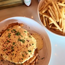 Chili crispy chicken eggs benedict