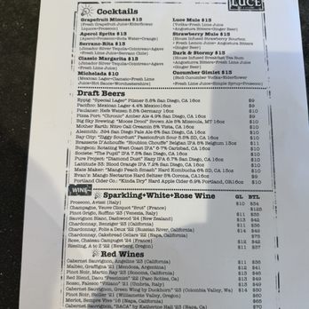 Luce Bar & Kitchen - Menu - American Near Me - San Diego, California Luce Bar & Kitchen - Menu - American Near Me - San Diego, California