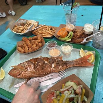 Fish Hut Grill - Whole Fried Snapper, cheese curds, french fries, wings, blackened shrimp tacos - American Near Me - Emerald Isle, North Carolina Fish Hut Grill - Whole Fried Snapper, cheese curds, french fries, wings, blackened shrimp tacos - American Near Me - Emerald Isle, North Carolina
