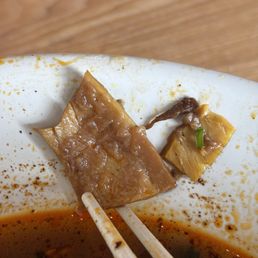 Braised beef pieces we couldn't eat Braised beef pieces we couldn't eat