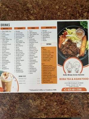 Menu photo 7 Boba Wings Antioch, CA