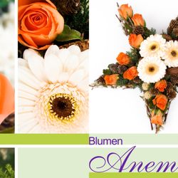 Anemone - Stern-Gesteck mit Gerbera