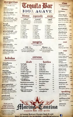 Menu photo 8 Marina Cantina Clearwater Beach, FL Menu photo 8 Marina Cantina Clearwater Beach, FL