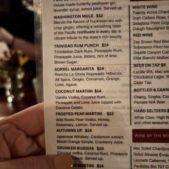 Indochine Asian Dining Lounge - coconut martini and drunken buddha are a must try! - Thai Near Me - Tacoma, Washington