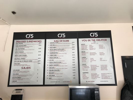 Menu photo 3 CJ's Gourmet Deli Burlingame, CA