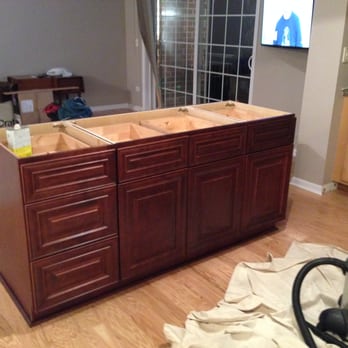 Wolf Cabinetry & Granite - 72-inch island cabinet in "Sunset" color and style. - Cabinetry Near Me - Palatine, Illinois