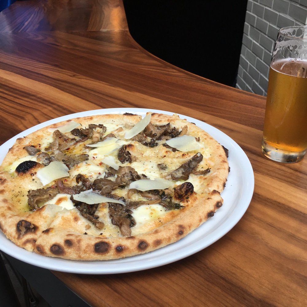 Redhook Brewlab - Mushroom Pizza - Breweries Near Me - Seattle, Washington