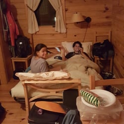 Catherine Cottages - Kids getting ready to hit the sack.