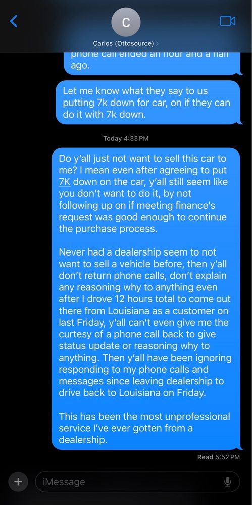 Ottosource - Getting ghosted by salesman - Car Dealers Near Me - Dallas, Texas Ottosource - Getting ghosted by salesman - Car Dealers Near Me - Dallas, Texas