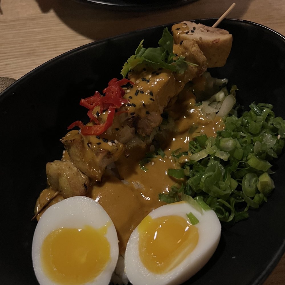 Ama - Chicken Satay Bowl - Cocktail Bars Near Me - Hanalei, Hawaii
