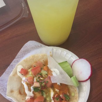 El Frutal - Shrimp taco $2.75 - BOMB!!! and pineapple juice $3.25 -sweet and refreshing! - Mexican Near Me - Stockton, California El Frutal - Shrimp taco $2.75 - BOMB!!! and pineapple juice $3.25 -sweet and refreshing! - Mexican Near Me - Stockton, California