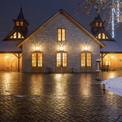 Stone House of St. Charles - Sycamore Hall in the snow.