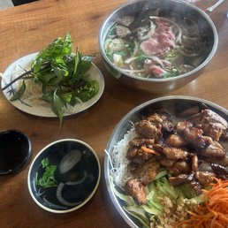 Pho and Grilled Chicken Vermicelli Pho and Grilled Chicken Vermicelli