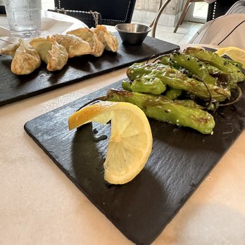 Monarch Rooftop - Edamame Dumplings and Shishito Peppers - Lounges Near Me - New York, New York Monarch Rooftop - Edamame Dumplings and Shishito Peppers - Lounges Near Me - New York, New York