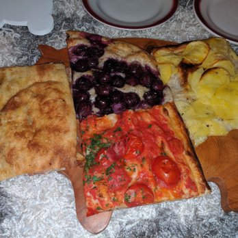 Bread and Salt - Arriabata, potato slice, grape slice, and a prosciutto and fig sandwich. - Pizza Near Me - Jersey City, New Jersey Bread and Salt - Arriabata, potato slice, grape slice, and a prosciutto and fig sandwich. - Pizza Near Me - Jersey City, New Jersey