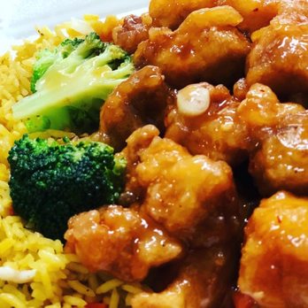 King Food - a plate of chicken and rice with broccoli - Chinese Near Me - Philadelphia, Pennsylvania