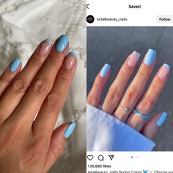 H&T Nails - My nails done by Holly vs the inspo! Love it !