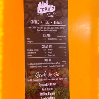 Storico Cafe - Cafe menu 11/01/2022 - Cafes Near Me - Tustin, California Storico Cafe - Cafe menu 11/01/2022 - Cafes Near Me - Tustin, California