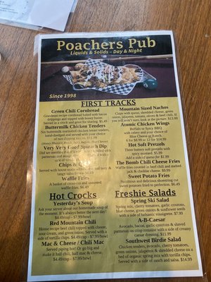 Menu photo 3 Poachers Pub Mountain Village, CO Menu photo 3 Poachers Pub Mountain Village, CO