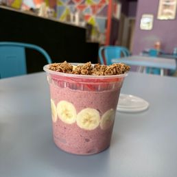 Tropical Açaí Bowl with granola swapped out for almonds.