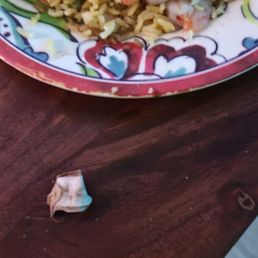 a plate of food on a table