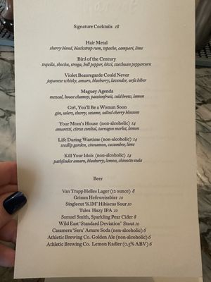 Menu photo 1 Margot Brooklyn, NY
