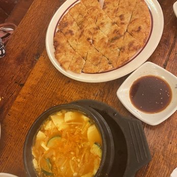 Hanbat Restaurant - 1-1. Seafood Scallion pancake & sundubu jjigae - Korean Near Me - New York, New York Hanbat Restaurant - 1-1. Seafood Scallion pancake & sundubu jjigae - Korean Near Me - New York, New York
