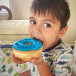 Nothing like donuts with grandkids on a Saturday morning.