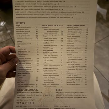 Bavel - Drinks Menu | 2/14/2026 - Middle Eastern Near Me - Los Angeles, California