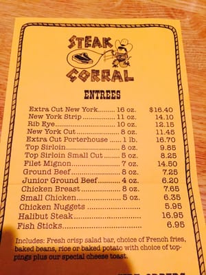 Menu photo 8 Steak Corral Whittier, CA