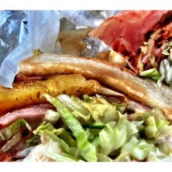 Hawaiian Sandwich.(Grilled Ham & Pineapple) Pretty Good.Krasy Taco Stop. Ravenswood. Mexican Breakfast Tacos Burritos Sandwiches Cool!
