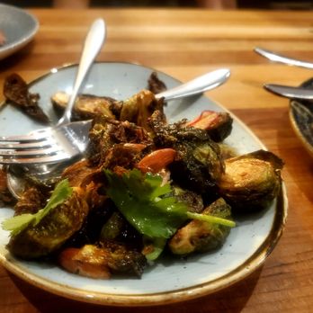 Maenam - By far the number one thing that everyone almost licked the plate for was these Brussels sprouts it was dynamite 10 out of 10 - Thai Near Me - Vancouver, British Columbia