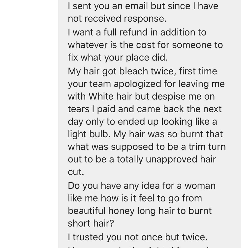 Contacting the owner for a fourth time Contacting the owner for a fourth time