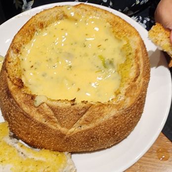 BJ's Restaurant & Brewhouse - Delicious broccoli chedar soup, on Wednesdays the have 5 wings  for $5 deal. - New American Near Me - Miami, Florida
