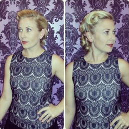 Super fun 40s updo! (My hair is long)