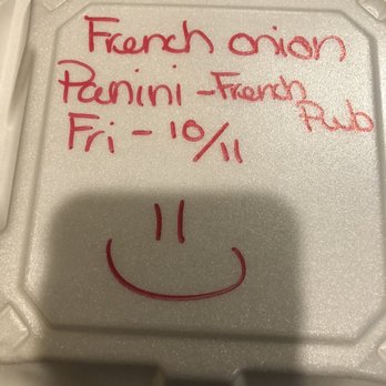 French Pub - My leftovers from my meal. The waitress wrote that in there! How kind is that? - American Near Me - Depew, New York