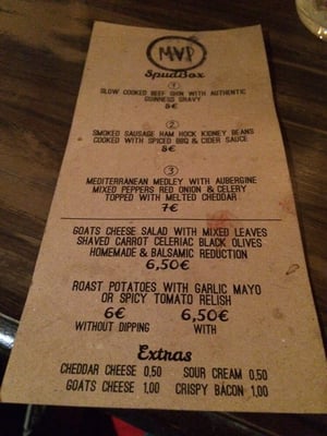 Menu photo 7 MVP Dublin, D