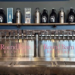 Round Barn Brewery and Public House - Beer taps