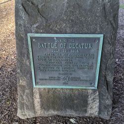 Battle of Decatur Historic Marker - Battle of Decatur Historic Marker