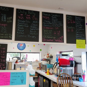 Billy's Ice Cream Store - Menu board. - Ice Cream & Frozen Yogurt Near Me - Adel, Iowa Billy's Ice Cream Store - Menu board. - Ice Cream & Frozen Yogurt Near Me - Adel, Iowa