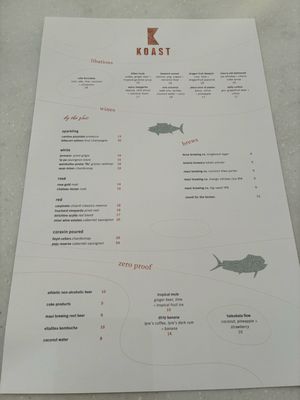 Menu photo 8 Koast Kihei, HI