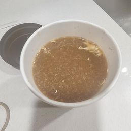 This is a cup of coffee I made this morning. Expired creamer. This is a cup of coffee I made this morning. Expired creamer.