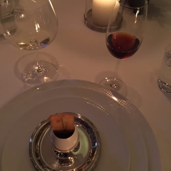 Per Se - Hand sliced egg with truffles. - French Near Me - New York, New York