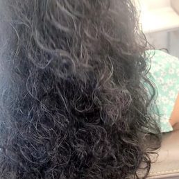 Curly hair