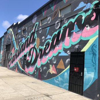 Oakland Dreams Mural - Right side of mural - Public Art Near Me - Oakland, California Oakland Dreams Mural - Right side of mural - Public Art Near Me - Oakland, California