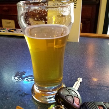 Porky's Pub - a pint of beer and car keys - Pizza Near Me - Ridgeway, Wisconsin