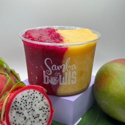 Samba Bowls - Tropical Bliss in a Bowl - Let each spoonful transport you to a tropical paradise with our Mango with Passion Fruit bowl.